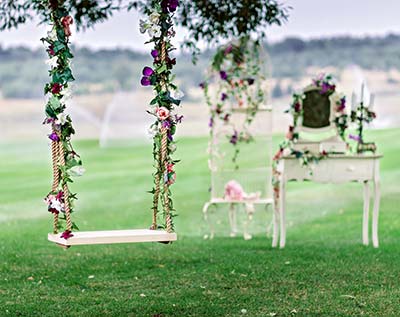 Din seremoni i gårdshus i Italia